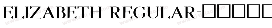 Elizabeth Regular字体转换